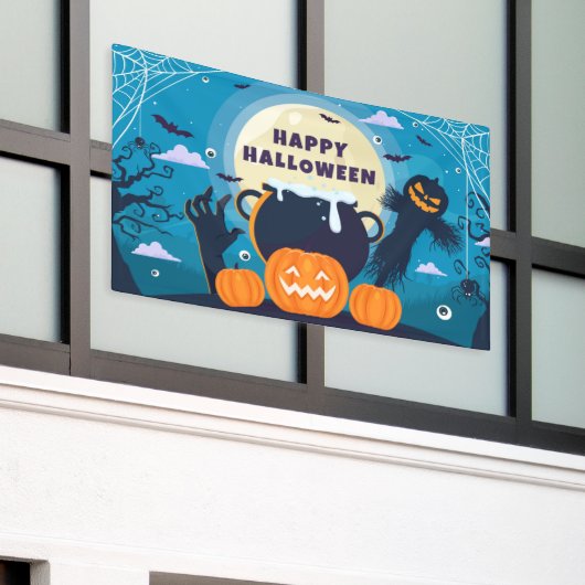Halloween Party Banner (Buitenkant Gebouw)
