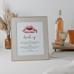 Halloween Party Bar Menu Sign Sjabloon Poster