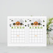 Halloween party bingo, Cute pumpkin bingo (Staand voorkant)