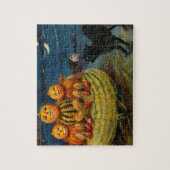 Halloween Party Black Cat Scary Pumpkins Legpuzzel (Verticaal)