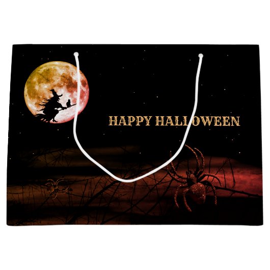 Halloween Party Black Night Volle Maan Eng Groot Cadeauzakje (Voorkant)