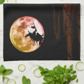 Halloween Party Black Night Volle Maan Eng Theedoek (Gevouwen)