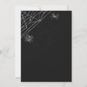 Halloween Party Black Orange Invitation (Dos)