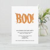 Halloween Party Boo Personalized Spooktacular Kaart (Staand voorkant)