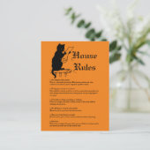 Halloween Party Briefkaart (Staand voorkant)