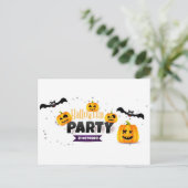 Halloween Party Briefkaart (Staand voorkant)