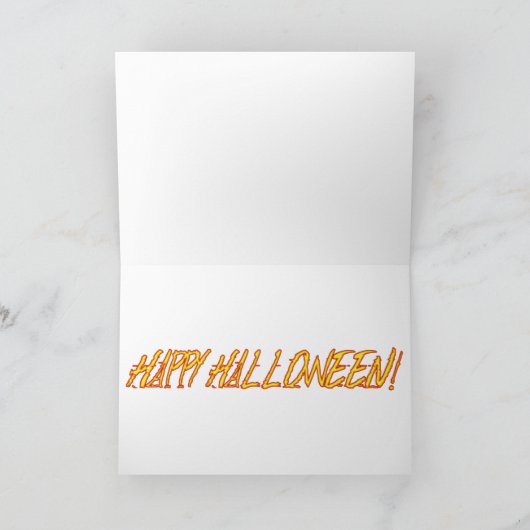 Halloween Party Centerpart. Kaart (Binnen)