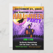Halloween Party Club Promo Flyer Grunge Invitation (Devant)