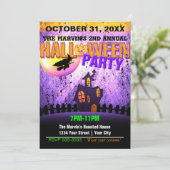 Halloween Party Club Promo Flyer Grunge Invitation (Debout devant)