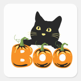 Halloween Party Collectie! Vierkante Sticker