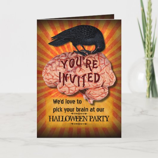 Halloween Party - Creepy Raven op Brain (Voorkant)