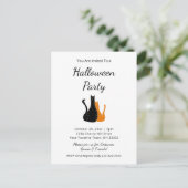 Halloween Party Cute Cats Invitation (Debout devant)