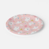 Halloween Party Decor Roze Ghost Papieren Bordje (Gekanteld)