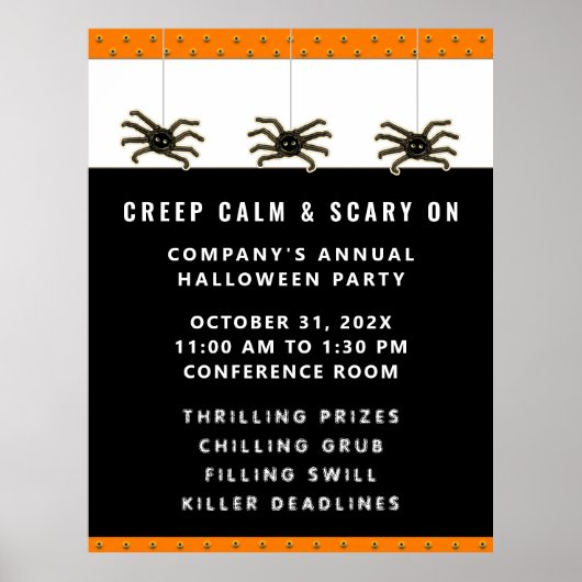 Halloween Party Event Poster (Voorkant)