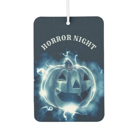 Halloween Party Evil Blue Pumpkin Horror Luchtverfrisser (Voorkant)