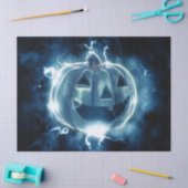 Halloween Party Evil Blue Pumpkin Horror Tissuepapier (Craft)