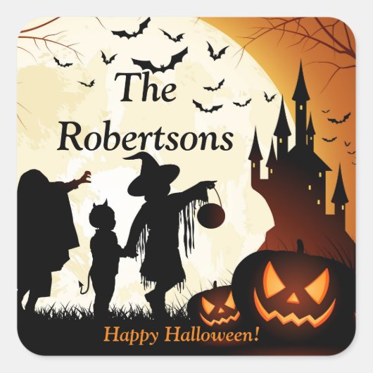 Halloween Party Favoriser Étiquette Sticker Sticke (Devant)