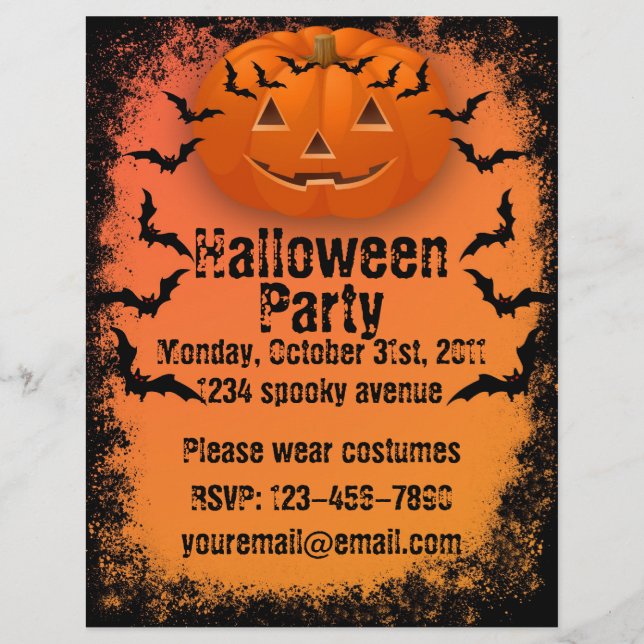 Halloween Party Flyer (Voorkant)