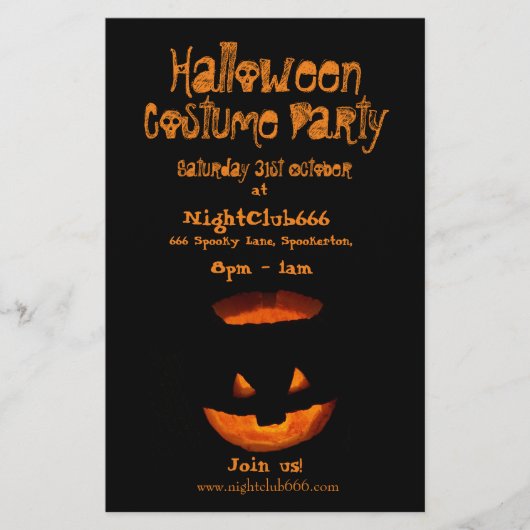 Halloween Party Flyer (Voorkant)