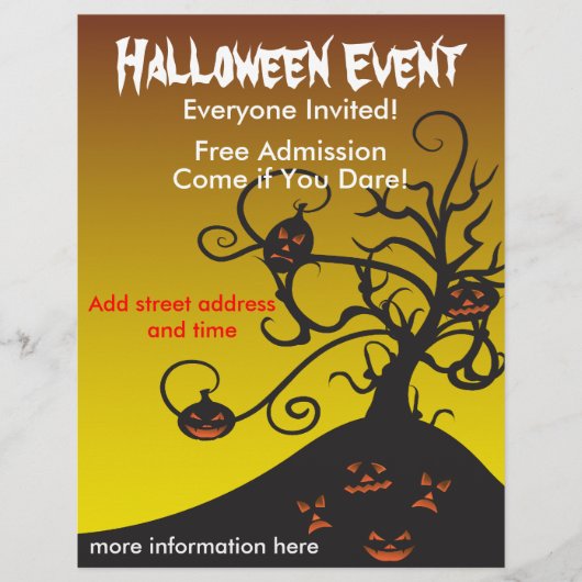 Halloween Party Flyer (Voorkant)