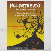Halloween Party Flyer (Achterkant)
