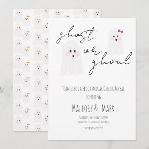 Halloween Party Gender Reopenbaart Uitnodiging