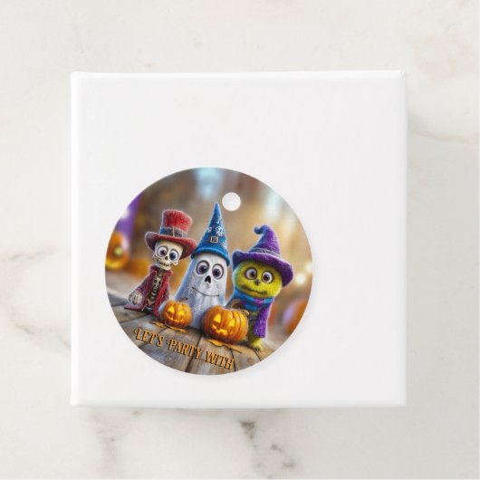 Halloween Party Ghost Skeleton Monster beroemd gem Bedankjes Labels (In situ)