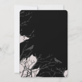 Halloween Party Gothic Fantasy Monn Witch Kaart (Achterkant)