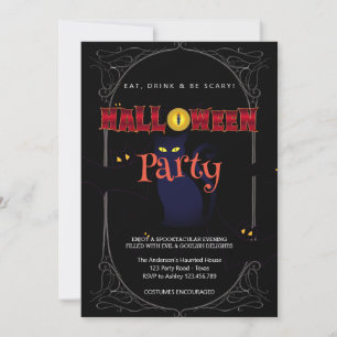 Halloween Party Gotisch Kaart