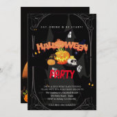 Halloween Party Gotisch Kaart (Voorkant / Achterkant)