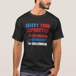 Halloween Party Grappige Politieke Verkiezingen T-shirt