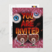 Halloween Party Gruesome corps partie invitation (Devant / Derrière)