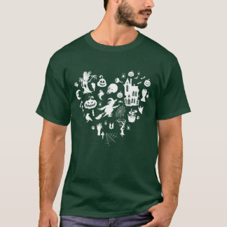 Halloween Party Halloween Heart Halloween vriend T-shirt