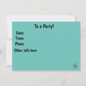 Halloween Party hantée maison Invitation (Dos)