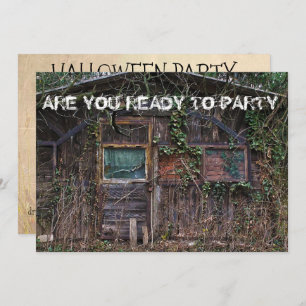 Halloween Party Haunted House Invitation Kaart
