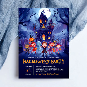 Halloween Party Haunted House Kaart