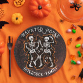 Halloween Party Haunted House Papieren Bordje