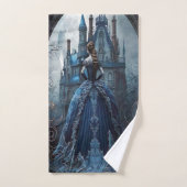 Halloween Party Haunted Maison Bleue Nuit Effrayan (Serviette à main)