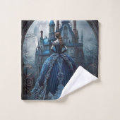 Halloween Party Haunted Maison Bleue Nuit Effrayan (Gant de toilette)