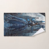 Halloween Party Haunted Maison Bleue Nuit Effrayan (Serviette à main)