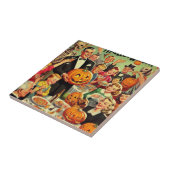  Halloween Party Illustratie Tegeltje (Zijkant)