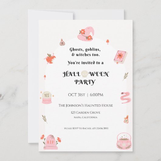 Halloween Party Invitation (Devant)