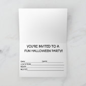 HALLOWEEN PARTY INVITATION (Intérieur)
