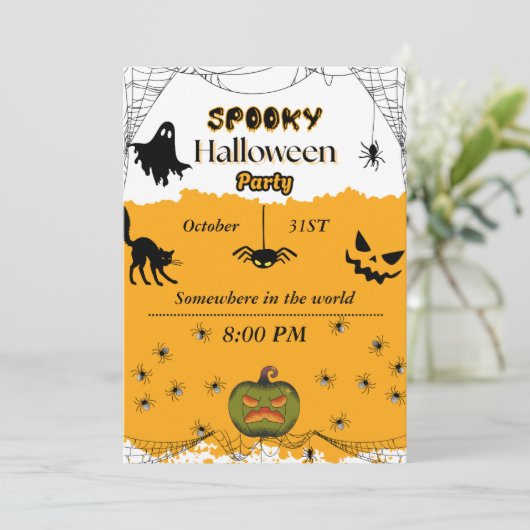 Halloween party invitation (Debout devant)