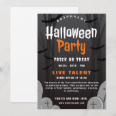 Halloween Party Invitation Card Kaart (Voorkant / Achterkant)