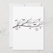 Halloween party invitation card kaart (Achterkant)