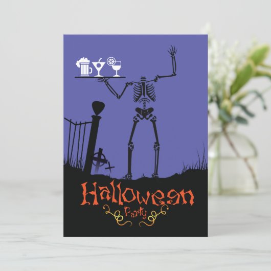 Halloween Party invitation Drinks (Debout devant)