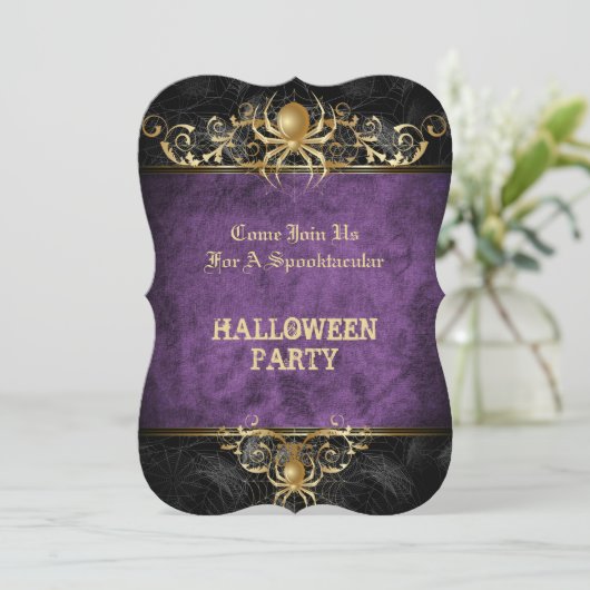 Halloween party Invitation Kaart (Staand voorkant)