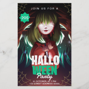 Halloween Party Invitation nodig flyer flyers