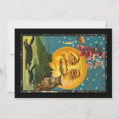 Halloween Party Invitation Vintage Witch Kaart (Achterkant)